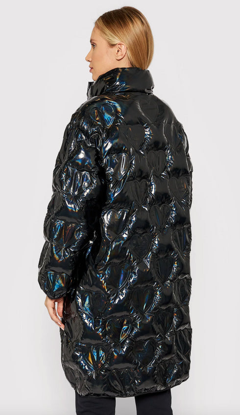 Love Moschino Black Polyester Jackets & Coat
